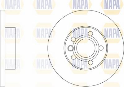 NAPA NBD5892 - Тормозной диск autospares.lv