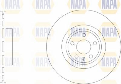 NAPA NBD5853 - Тормозной диск autospares.lv