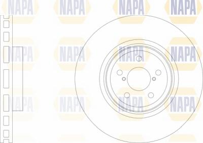 NAPA NBD5868 - Тормозной диск autospares.lv