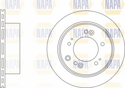 NAPA NBD5804 - Тормозной диск autospares.lv