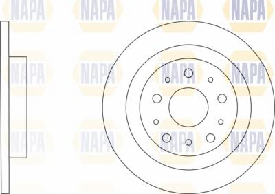 NAPA NBD5839 - Тормозной диск autospares.lv