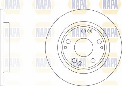 NAPA NBD5823 - Тормозной диск autospares.lv