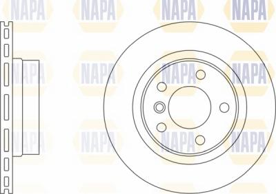 NAPA NBD5393 - Тормозной диск autospares.lv