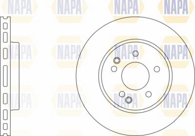 NAPA NBD5397 - Тормозной диск autospares.lv