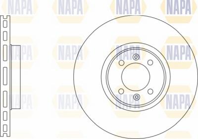 NAPA NBD5361 - Тормозной диск autospares.lv