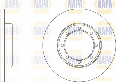 NAPA NBD5304 - Тормозной диск autospares.lv