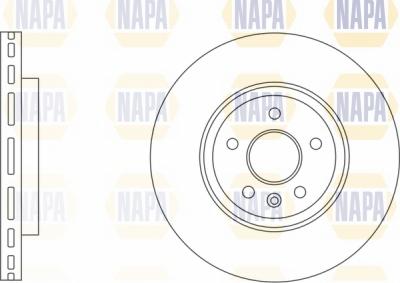 NAPA NBD5317 - Тормозной диск autospares.lv