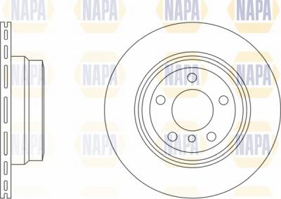 NAPA NBD5335 - Тормозной диск autospares.lv