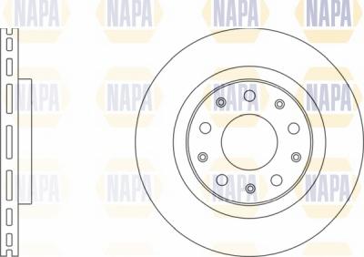 NAPA NBD5379 - Тормозной диск autospares.lv