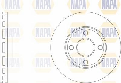 NAPA NBD5268 - Тормозной диск autospares.lv