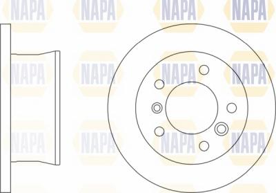 NAPA NBD5267 - Тормозной диск autospares.lv