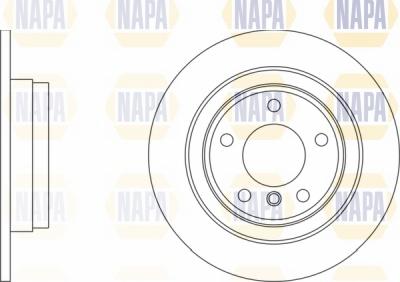 NAPA NBD5204 - Тормозной диск autospares.lv