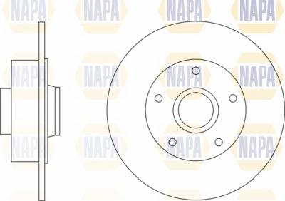 NAPA NBD5203 - Тормозной диск autospares.lv