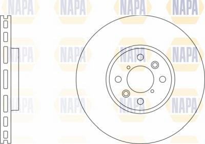 NAPA NBD5218 - Тормозной диск autospares.lv