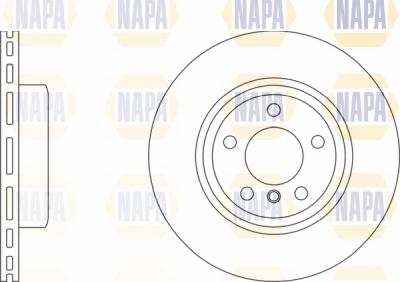 NAPA NBD5239 - Тормозной диск autospares.lv