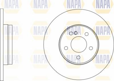 NAPA NBD5224 - Тормозной диск autospares.lv