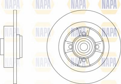 NAPA NBD5220 - Тормозной диск autospares.lv