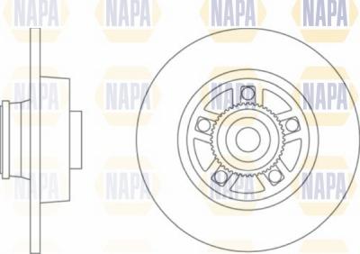 NAPA NBD5275 - Тормозной диск autospares.lv