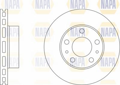 NAPA NBD5277 - Тормозной диск autospares.lv