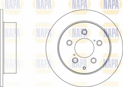NAPA NBD5799 - Тормозной диск autospares.lv
