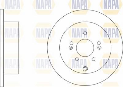 NAPA NBD5795 - Тормозной диск autospares.lv