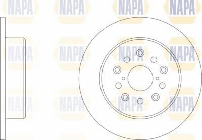 NAPA NBD5750 - Тормозной диск autospares.lv