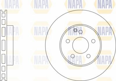 NAPA NBD5753 - Тормозной диск autospares.lv