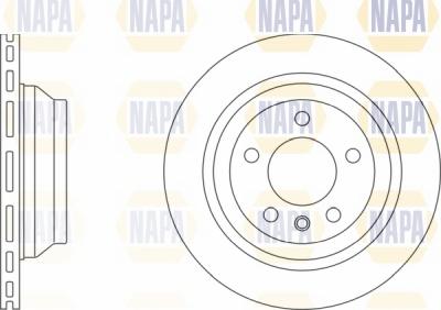 NAPA NBD5763 - Тормозной диск autospares.lv