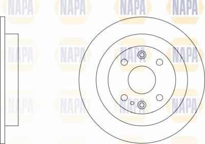 NAPA NBD5715 - Тормозной диск autospares.lv