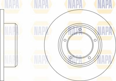 NAPA NBD5718 - Тормозной диск autospares.lv