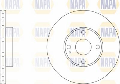 NAPA NBD5717 - Тормозной диск autospares.lv
