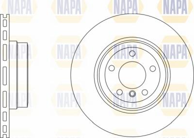 NAPA NBD5783 - Тормозной диск autospares.lv