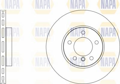 NAPA NBD5736 - Тормозной диск autospares.lv