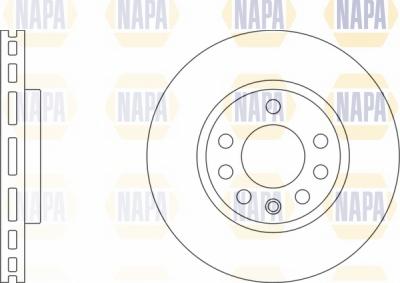 NAPA NBD5771 - Тормозной диск autospares.lv