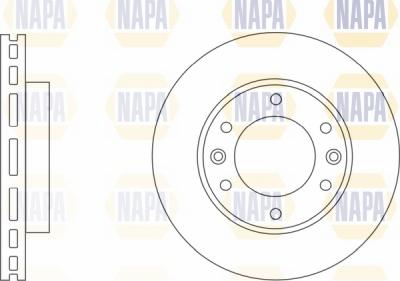 NAPA NBD5778 - Тормозной диск autospares.lv