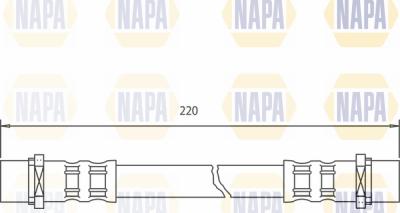 NAPA NBH1041 - Тормозной шланг autospares.lv