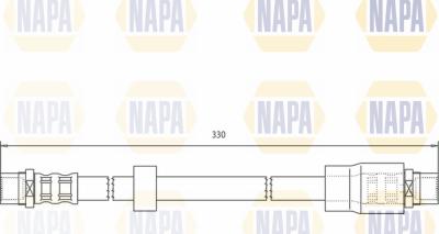 NAPA NBH1051 - Тормозной шланг autospares.lv