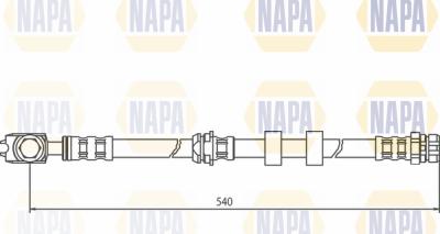 NAPA NBH1002 - Тормозной шланг autospares.lv