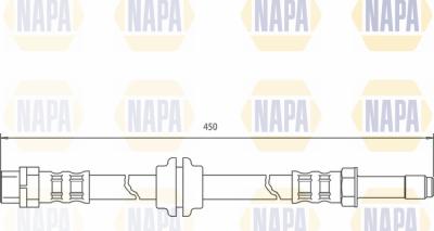 NAPA NBH1011 - Тормозной шланг autospares.lv