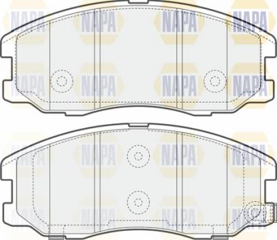 NAPA NBP1446 - Тормозные колодки, дисковые, комплект autospares.lv