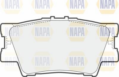 NAPA NBP1440 - Тормозные колодки, дисковые, комплект autospares.lv