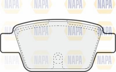 NAPA NBP1456 - Тормозные колодки, дисковые, комплект autospares.lv