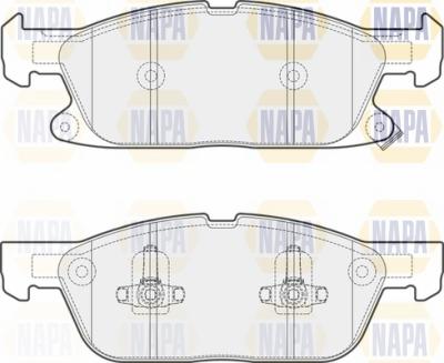 NAPA NBP1463 - Тормозные колодки, дисковые, комплект autospares.lv