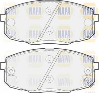 NAPA NBP1403 - Тормозные колодки, дисковые, комплект autospares.lv