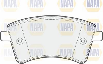 NAPA NBP1407 - Тормозные колодки, дисковые, комплект autospares.lv
