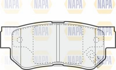 NAPA NBP1414 - Тормозные колодки, дисковые, комплект autospares.lv