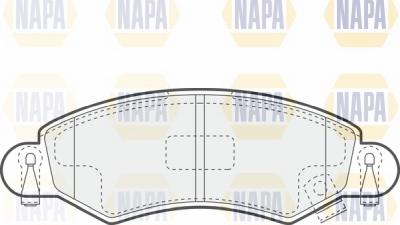 NAPA NBP1429 - Тормозные колодки, дисковые, комплект autospares.lv