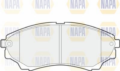 NAPA NBP1425 - Тормозные колодки, дисковые, комплект autospares.lv