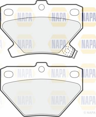 NAPA NBP1470 - Тормозные колодки, дисковые, комплект autospares.lv