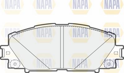 NAPA NBP1594 - Тормозные колодки, дисковые, комплект autospares.lv